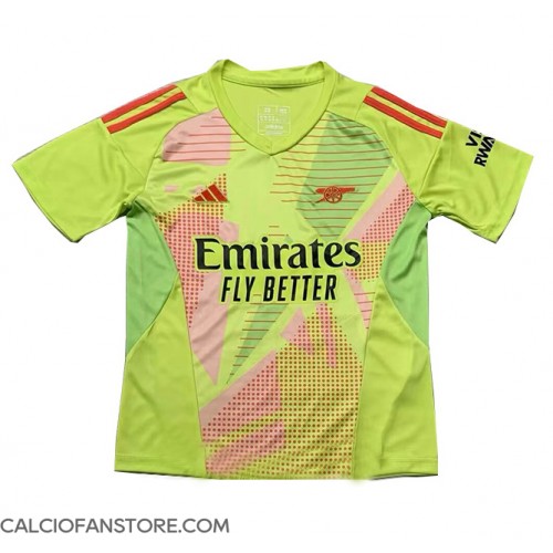 Maglia Calcio Arsenal Portiere Prima Divisa 2024-25 Manica Corta